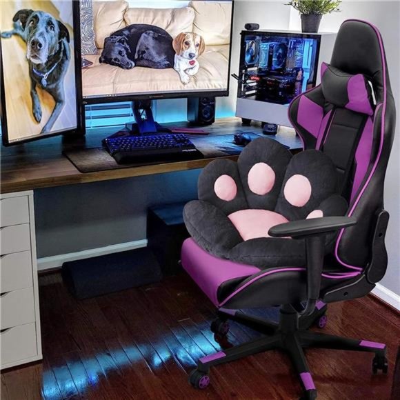 Cat Paw Cushion Kawaii Chair Cushions 31.4 x 27.5 inch Cute Stuff Seat Pad Comfy - Picture 6 of 6